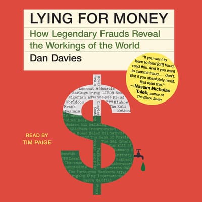 Lying For Money by Dan Davies audiobook