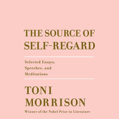 the source of self regard by toni morrison